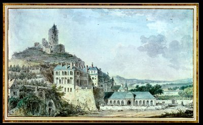 Chateau de La Roche-Guyon door Louis Nicolas de Lespinasse